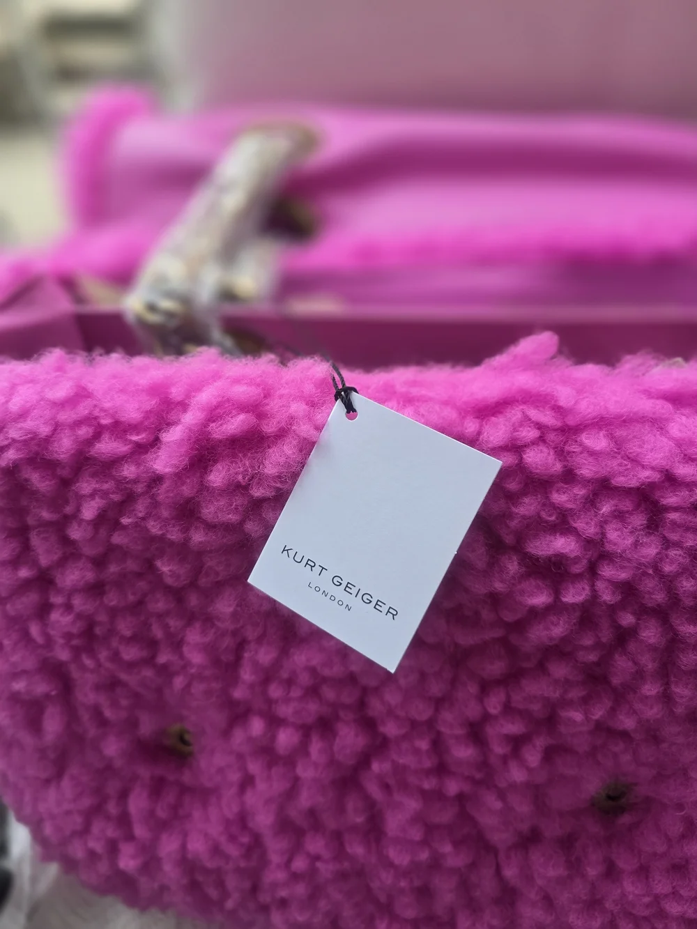 Kurt Geiger Macro Shearling Kensington  Bag